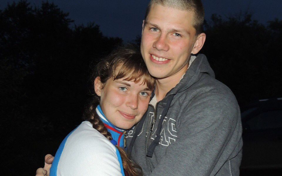 Тома со своим Алексеем. Снимок: 18 августа 2015 года.