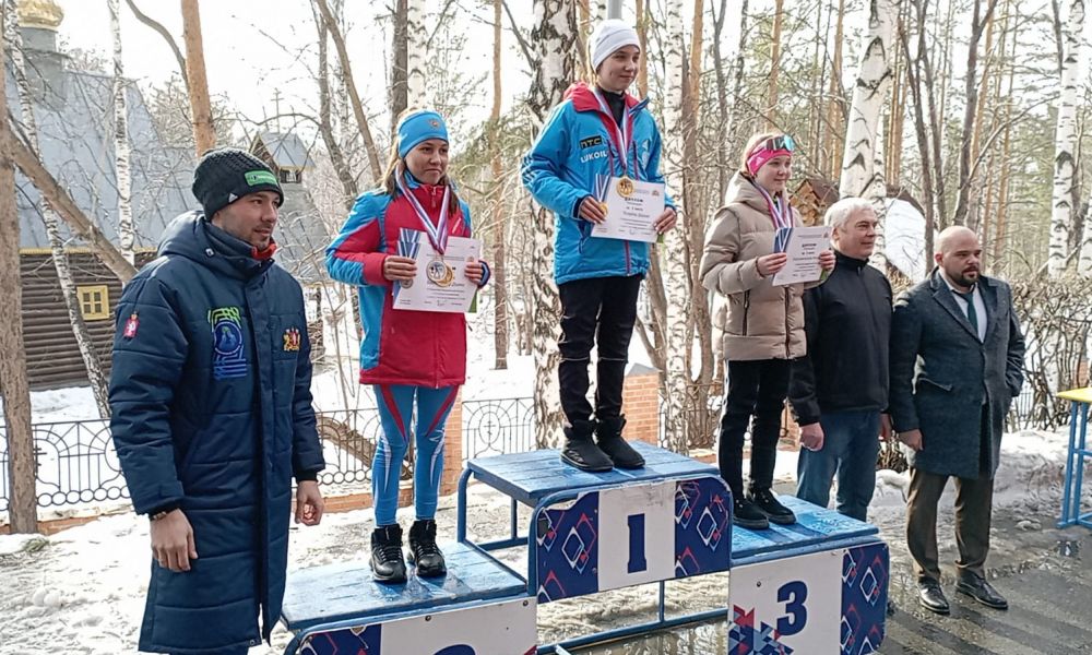 Дарья Псарева на высшей ступени пьедестала почета.