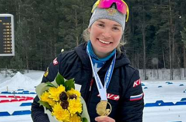 Тамара Дербушева с золотом чемпионата России.